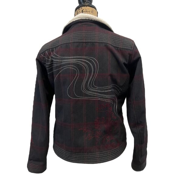 Mountain Hardwear Gray Plaid Commotion Retromotion Jacket Size S MSRP $160 - Picture 4 of 12